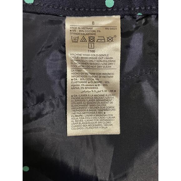 Old Navy Pixie Skinny Pants Women’s size 8 blue polka dot Stretch Office Career - Picture 6 of 7
